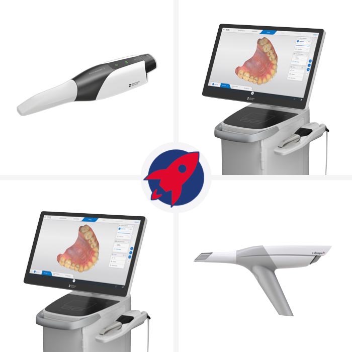 Moderne Intraoralscanner Primescan 2 und Trios 3